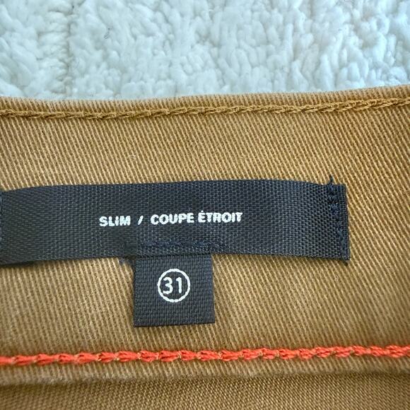 Dockers Mens 31 Slim Brown All Season Tech Jeans Stretch Timeless Casual - Picture 4 of 16